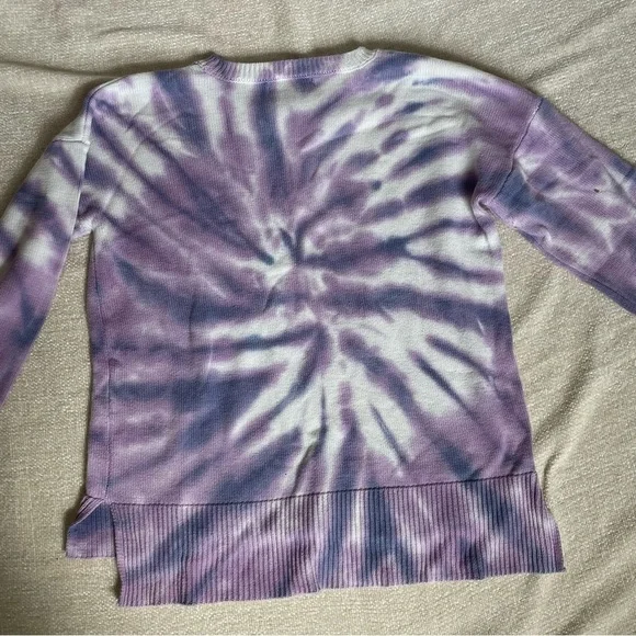 Design History woman tie dye purple white sweater size s - Picture 10 of 13